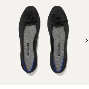 Rothy’s, The Petal Square shoe in black. Worn once. Size 6.